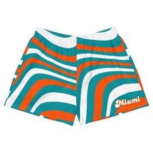 Miami Dolphins Women's Athletic Short Shorts